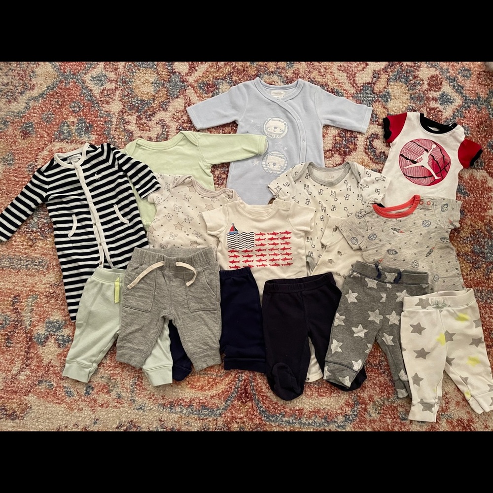 SOLD - Lot boys 3-6 baby clothes (16pcs) - Ralph L